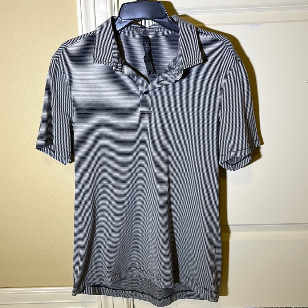 Lululemon Striped Polo Medium